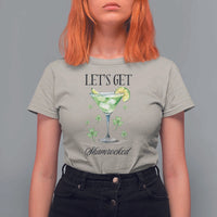 Funny Irish St Patrick's Day Cocktail T Shirt For Women Let's Get Shamrocked Irish Festival