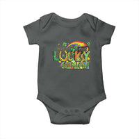 Funny St Patrick's Day Lucky Charm Baby Onesie Rainbow Gold Pot Clover