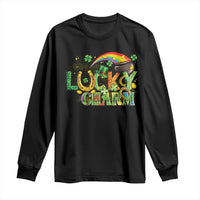 Funny St Patrick's Day Lucky Charm Long Sleeve Shirt Rainbow Gold Pot Clover