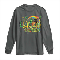 Funny St Patrick's Day Lucky Charm Long Sleeve Shirt Rainbow Gold Pot Clover