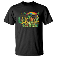 Funny St Patrick's Day Lucky Charm T Shirt Rainbow Gold Pot Clover