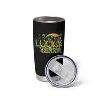 Funny St Patrick's Day Lucky Charm Tumbler Cup Rainbow Gold Pot Clover
