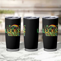Funny St Patrick's Day Lucky Charm Tumbler Cup Rainbow Gold Pot Clover