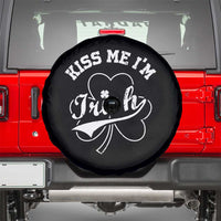 Funny Kiss Me I'm Irish St Patricks Day Spare Tire Cover Vintage Shamrock