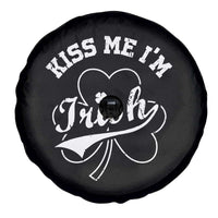 Funny Kiss Me I'm Irish St Patricks Day Spare Tire Cover Vintage Shamrock