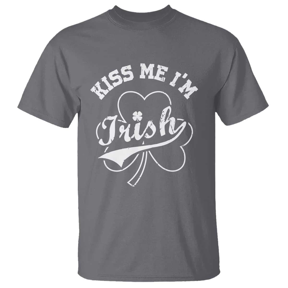 Funny Kiss Me I'm Irish St Patricks Day T Shirt Vintage Shamrock