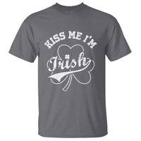 Funny Kiss Me I'm Irish St Patricks Day T Shirt Vintage Shamrock