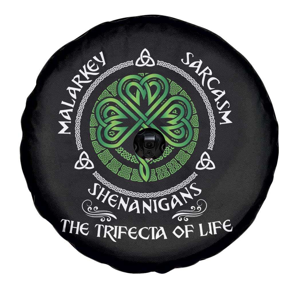 Funny St Patricks Day Irish Pride Spare Tire Cover Malarkey Sarcasm Shenanigans The Trifecta Of Life