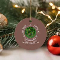 Funny St Patricks Day Irish Pride Ceramic Ornament Malarkey Sarcasm Shenanigans The Trifecta Of Life