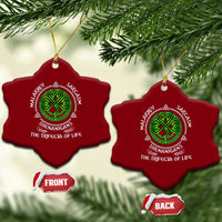 Funny St Patricks Day Irish Pride Ceramic Ornament Malarkey Sarcasm Shenanigans The Trifecta Of Life
