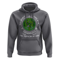 Funny St Patricks Day Irish Pride Hoodie Malarkey Sarcasm Shenanigans The Trifecta Of Life