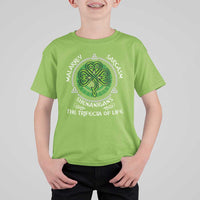 Funny St Patricks Day Irish Pride T Shirt For Kid Malarkey Sarcasm Shenanigans The Trifecta Of Life