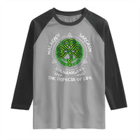 Funny St Patricks Day Irish Pride Raglan Shirt Malarkey Sarcasm Shenanigans The Trifecta Of Life