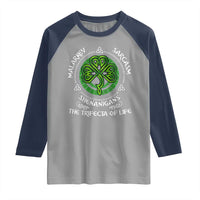 Funny St Patricks Day Irish Pride Raglan Shirt Malarkey Sarcasm Shenanigans The Trifecta Of Life