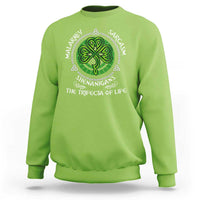 Funny St Patricks Day Irish Pride Sweatshirt Malarkey Sarcasm Shenanigans The Trifecta Of Life