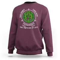 Funny St Patricks Day Irish Pride Sweatshirt Malarkey Sarcasm Shenanigans The Trifecta Of Life