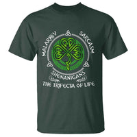 Funny St Patricks Day Irish Pride T Shirt Malarkey Sarcasm Shenanigans The Trifecta Of Life