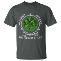 Funny St Patricks Day Irish Pride T Shirt Malarkey Sarcasm Shenanigans The Trifecta Of Life