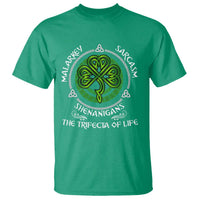 Funny St Patricks Day Irish Pride T Shirt Malarkey Sarcasm Shenanigans The Trifecta Of Life