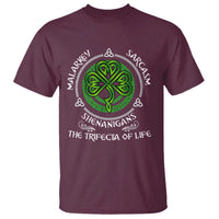 Funny St Patricks Day Irish Pride T Shirt Malarkey Sarcasm Shenanigans The Trifecta Of Life