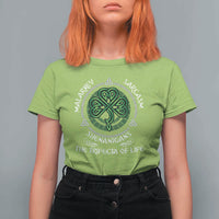 Funny St Patricks Day Irish Pride T Shirt For Women Malarkey Sarcasm Shenanigans The Trifecta Of Life