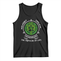 Funny St Patricks Day Irish Pride Tank Top Malarkey Sarcasm Shenanigans The Trifecta Of Life