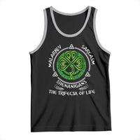 Funny St Patricks Day Irish Pride Tank Top Malarkey Sarcasm Shenanigans The Trifecta Of Life