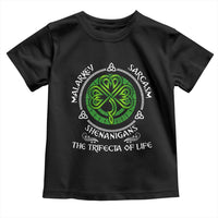 Funny St Patricks Day Irish Pride Toddler T Shirt Malarkey Sarcasm Shenanigans The Trifecta Of Life