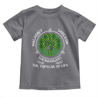 Funny St Patricks Day Irish Pride Toddler T Shirt Malarkey Sarcasm Shenanigans The Trifecta Of Life
