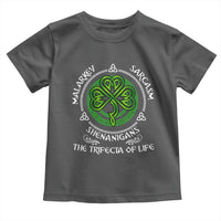 Funny St Patricks Day Irish Pride Toddler T Shirt Malarkey Sarcasm Shenanigans The Trifecta Of Life