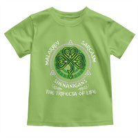 Funny St Patricks Day Irish Pride Toddler T Shirt Malarkey Sarcasm Shenanigans The Trifecta Of Life