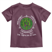 Funny St Patricks Day Irish Pride Toddler T Shirt Malarkey Sarcasm Shenanigans The Trifecta Of Life