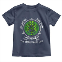 Funny St Patricks Day Irish Pride Toddler T Shirt Malarkey Sarcasm Shenanigans The Trifecta Of Life