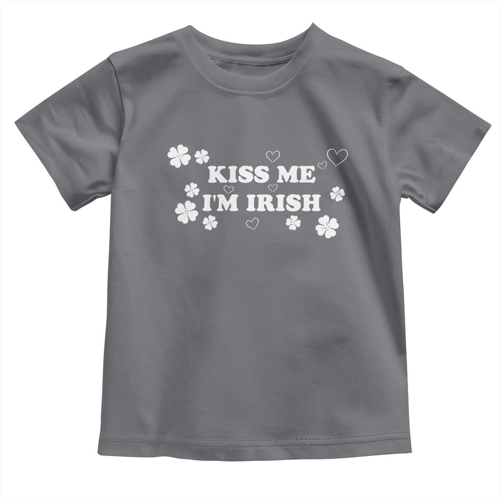 Funny Kiss Me I'm Irish St Patricks Day Toddler T Shirt