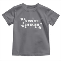 Funny Kiss Me I'm Irish St Patricks Day Toddler T Shirt