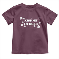 Funny Kiss Me I'm Irish St Patricks Day Toddler T Shirt