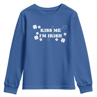 Funny Kiss Me I'm Irish St Patricks Day Youth Sweatshirt