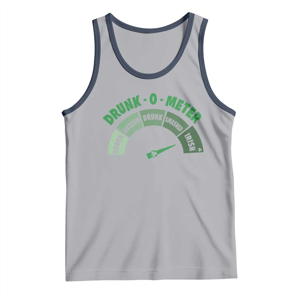 Funny Irish St. Patrick's Day Tank Top Drunk-O-Meter Drinking Party Shamrock