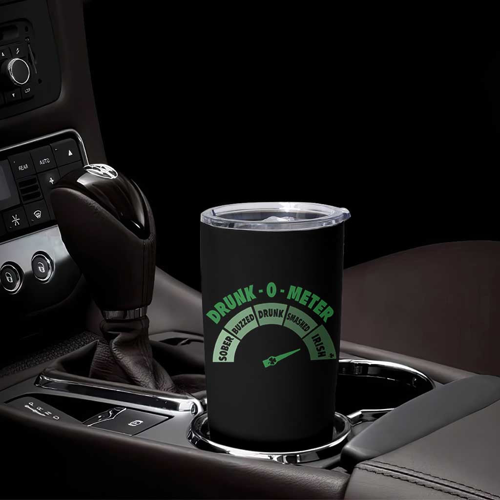 Funny Irish St. Patrick's Day Tumbler Cup Drunk-O-Meter Drinking Party Shamrock - Wonder Print Shop
