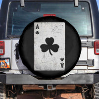 Funny St Patrick's Day Shamrock Clubs Poker Card Spare Tire Cover