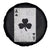 Funny St Patrick's Day Shamrock Clubs Poker Card Spare Tire Cover
