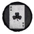 Funny St Patrick's Day Shamrock Clubs Poker Card Spare Tire Cover