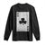 Funny St Patrick's Day Shamrock Clubs Poker Card Long Sleeve Shirt