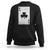 Funny St Patrick's Day Shamrock Clubs Poker Card Sweatshirt