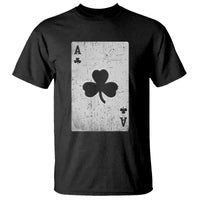 Funny St Patrick's Day Shamrock Clubs Poker Card T Shirt