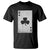 Funny St Patrick's Day Shamrock Clubs Poker Card T Shirt