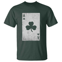 Funny St Patrick's Day Shamrock Clubs Poker Card T Shirt