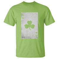 Funny St Patrick's Day Shamrock Clubs Poker Card T Shirt
