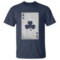 Funny St Patrick's Day Shamrock Clubs Poker Card T Shirt