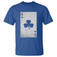 Funny St Patrick's Day Shamrock Clubs Poker Card T Shirt